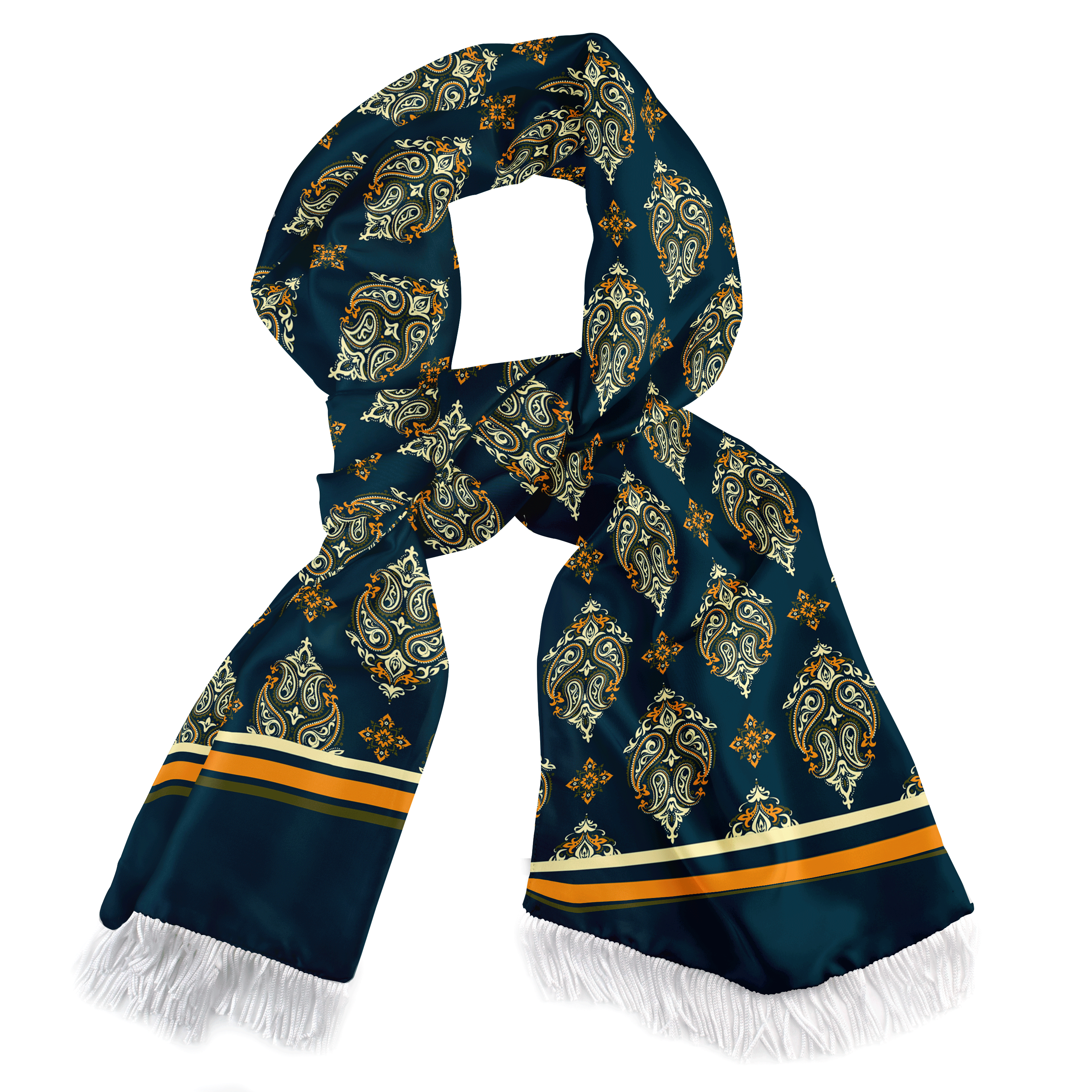 Green & Yellow Mystery Silk Scarf