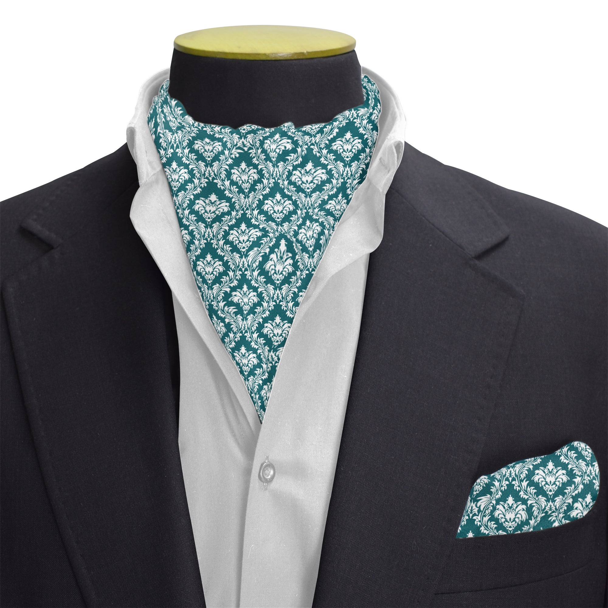 ROYAL MAJESTY SILK CRAVAT & POCKET SQUARE SET