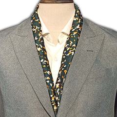 THE ARMY GREEN SILK MEN SCARF