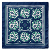 W21- Blue Box SILK POCKET SQUARE