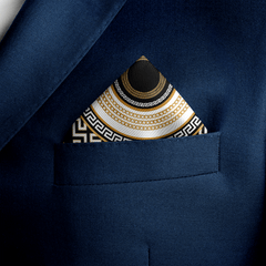 W21- KEY OF ROME SILK POCKET SQUARE (Gentleman's Gem Edition)