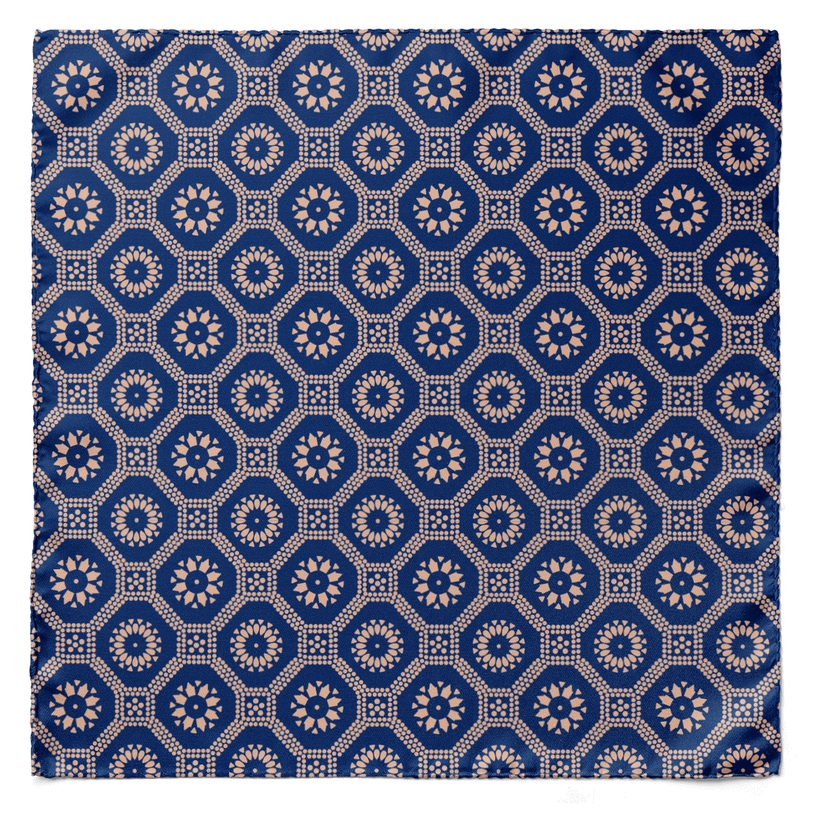 W21- Seed of life SILK POCKET SQUARE