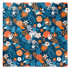 TROPICA BIRD SILK SCARF & POCKET SQUARE SET