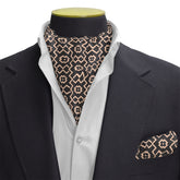 ZEEDGE SILK CRAVAT & POCKET SQUARE SET