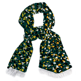 The Army Green Silk Scarf