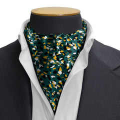 THE ARMY GREEN SILK CRAVAT