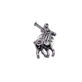 THE POLO-CHARCOAL LAPEL PIN