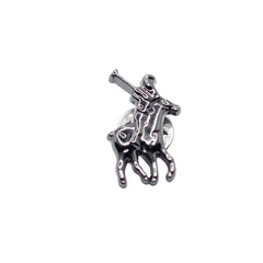 THE POLO-CHARCOAL LAPEL PIN
