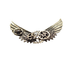 VINTAGE MECHANICAL WINGS BROOCH