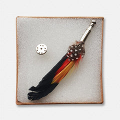 Black Feather Lapel Pin