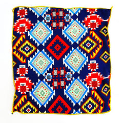 Blue Digital Silk
