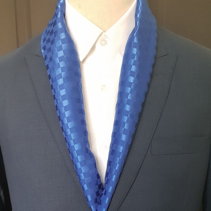 Royal Blue Boxed Silk Scarf