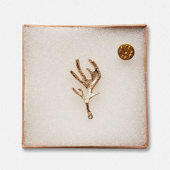 Gold Metal Horns Lapel Pin