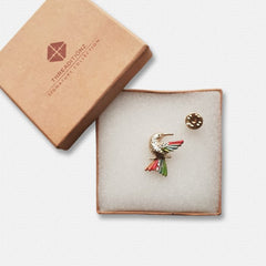 Golden Sparrow Lapel Pin