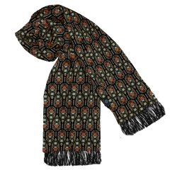 MUGHAL MOTIF SILK MEN SCARF (LUXE COLLECTION)