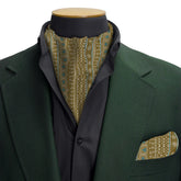 PERSIAN CARAMEL SILK CRAVAT & POCKET SQUARE SET