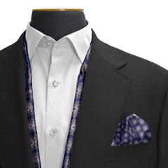 IMPERIAL AJRAK SILK SCARF & POCKET SQUARE SET (LUXE COLLECTION)