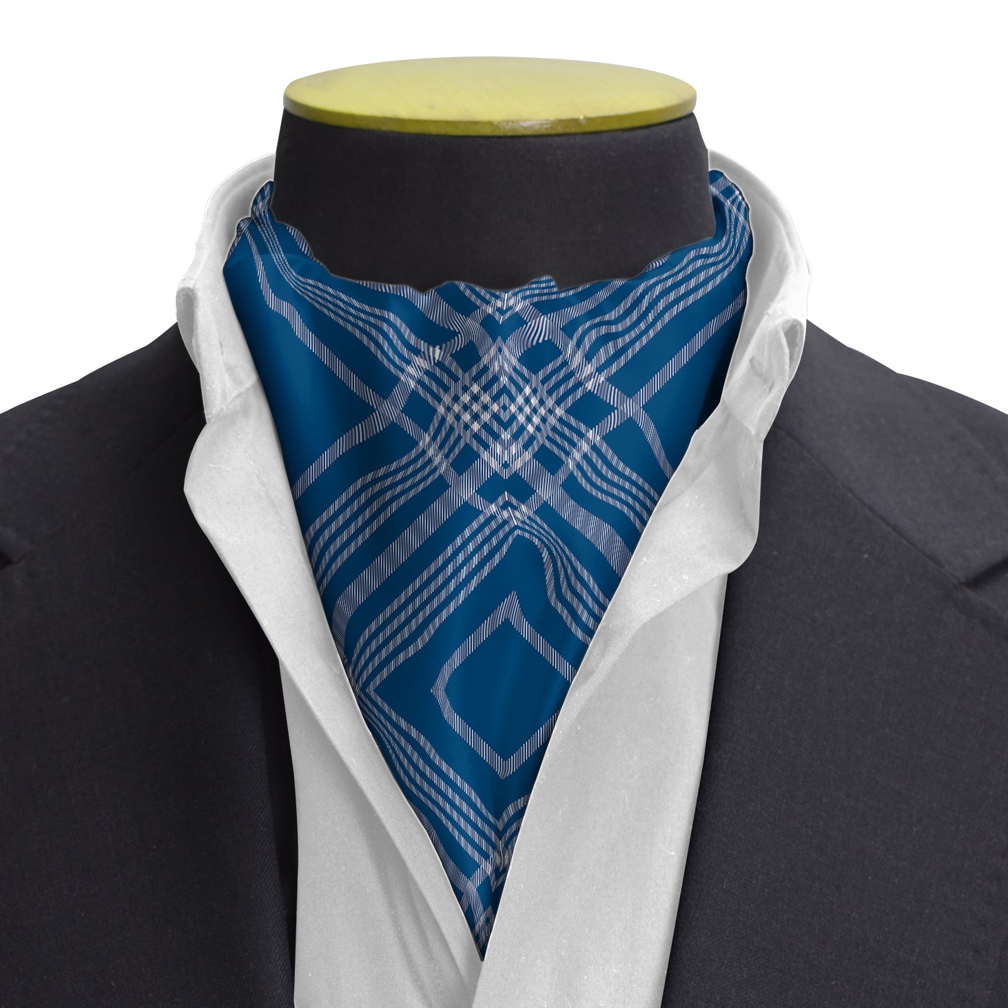 SCOTTISH BLUE SILK CRAVAT
