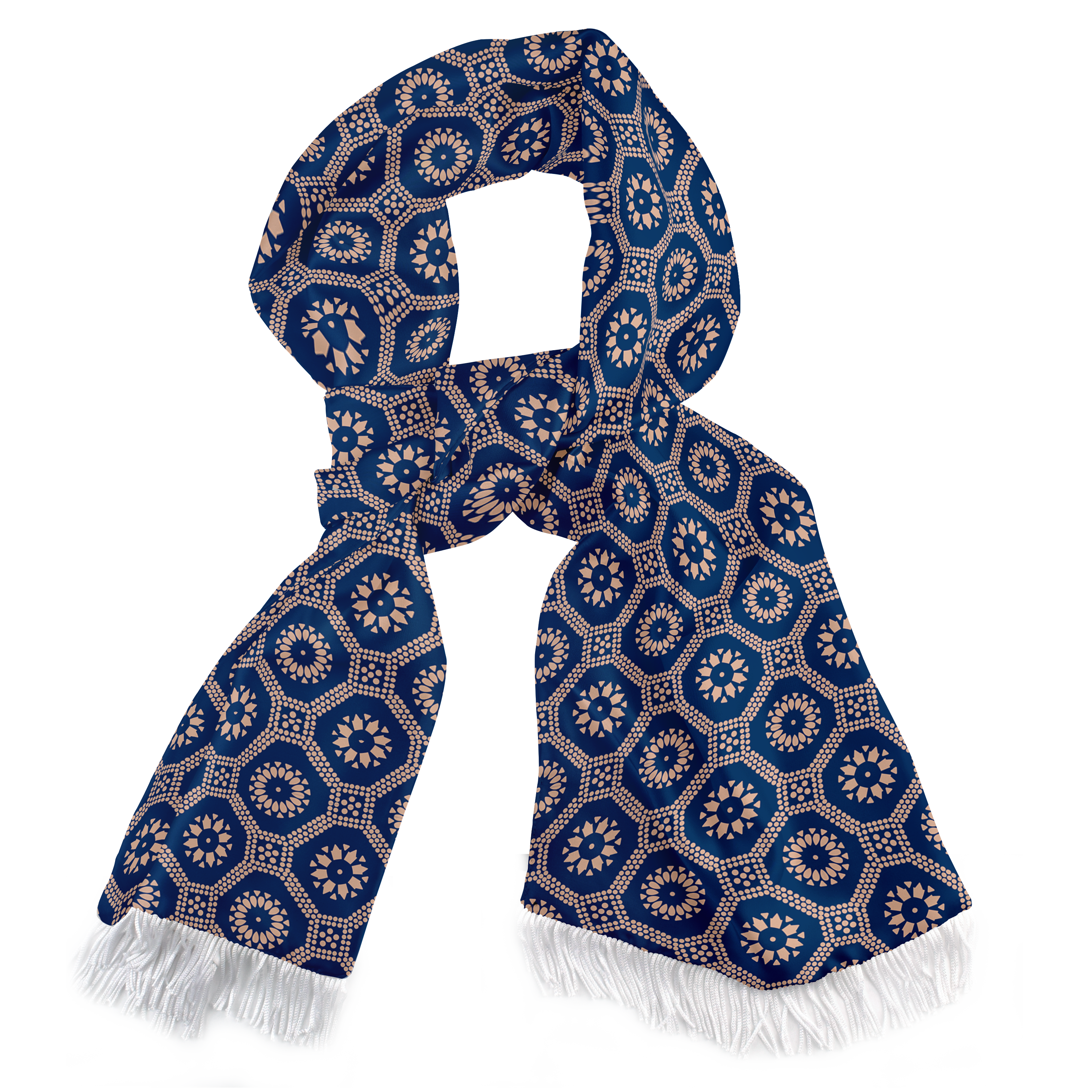 W21- SEED OF LIFE SILK SCARF