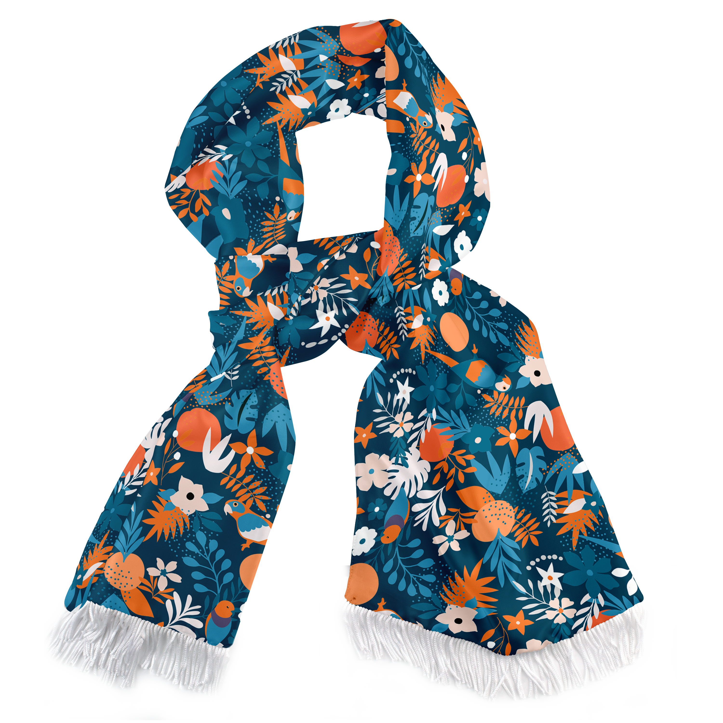 TROPICA BIRD SILK SCARF