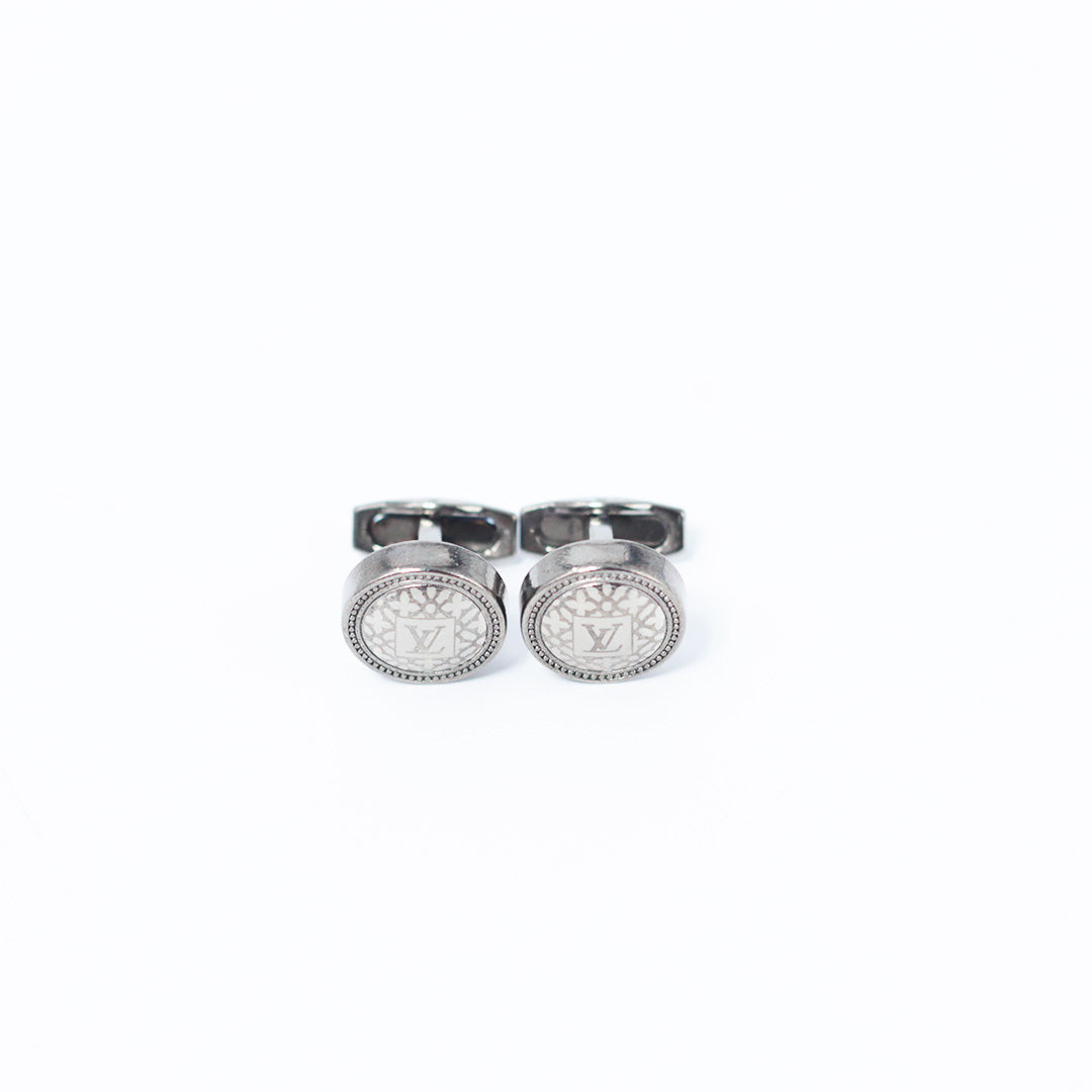 LUXURY BLOSSOM ROUND CUFFLINKS