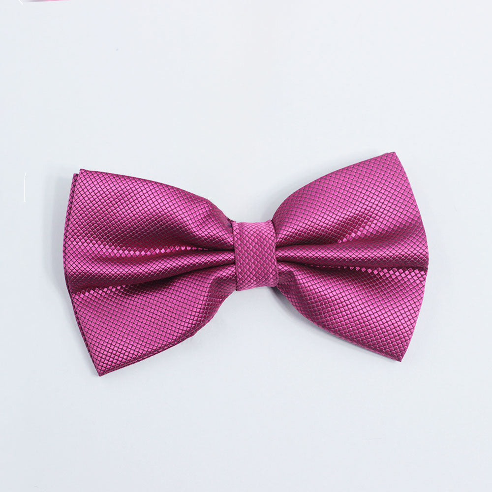 MAGENTA TEXTURED BOW TIE