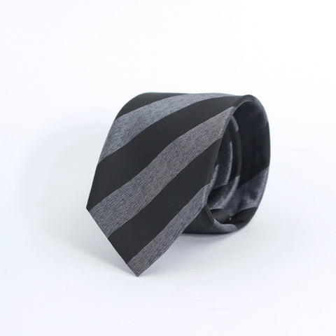 THE GREY & BLACK AWNING STRIPED TIE
