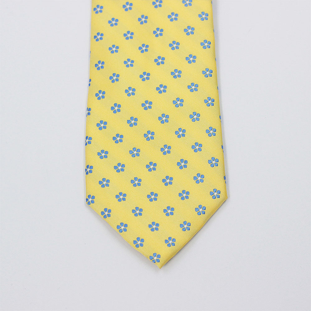 CORN YELLOW FLORAL DOTS TIE