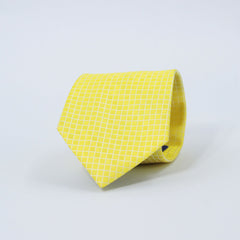 LEMON YELLOW CHECK TIE