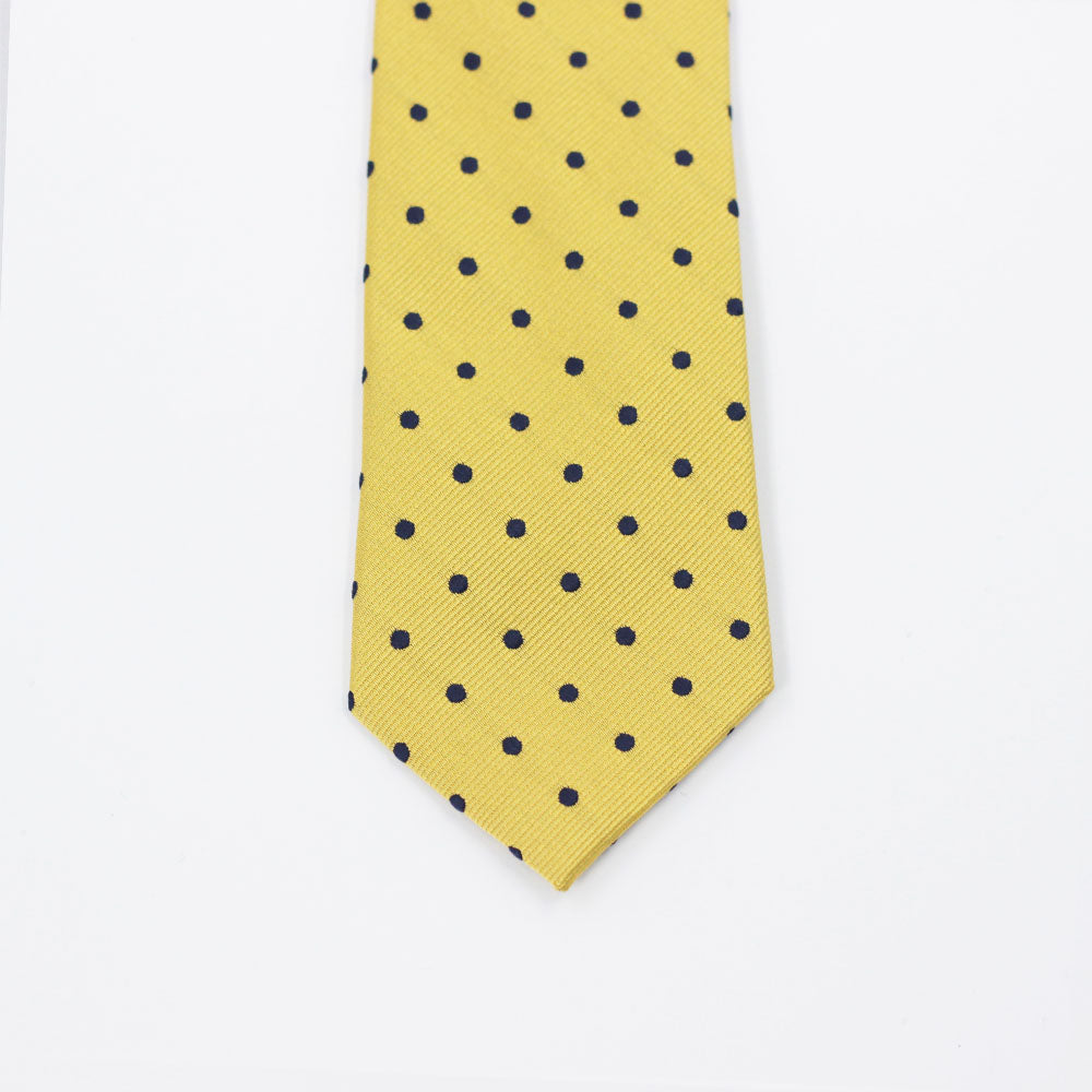 ROYAL YELLOW POLKA TIE