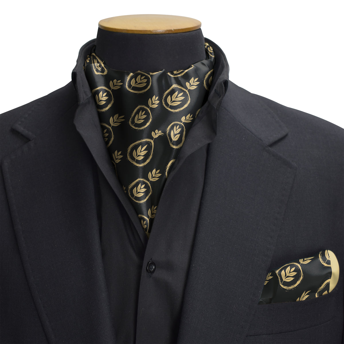 Aurum Folia — Dual-Sided Cravat & Pocket Squares Set