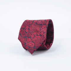 MAROON & BLACK PAISLEY FESTIVE TIE