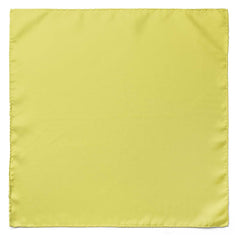 THE SOLID LEMON YELLOW SILK POCKET SQUARE