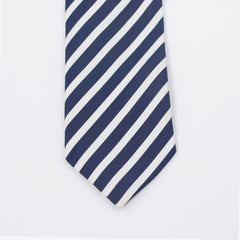 ROYAL BLUE & WHITE STRIPED TIE