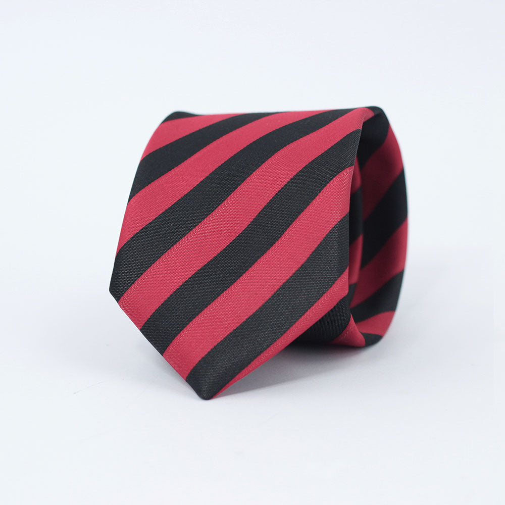 THE BLACK & RED STRIPED TIE