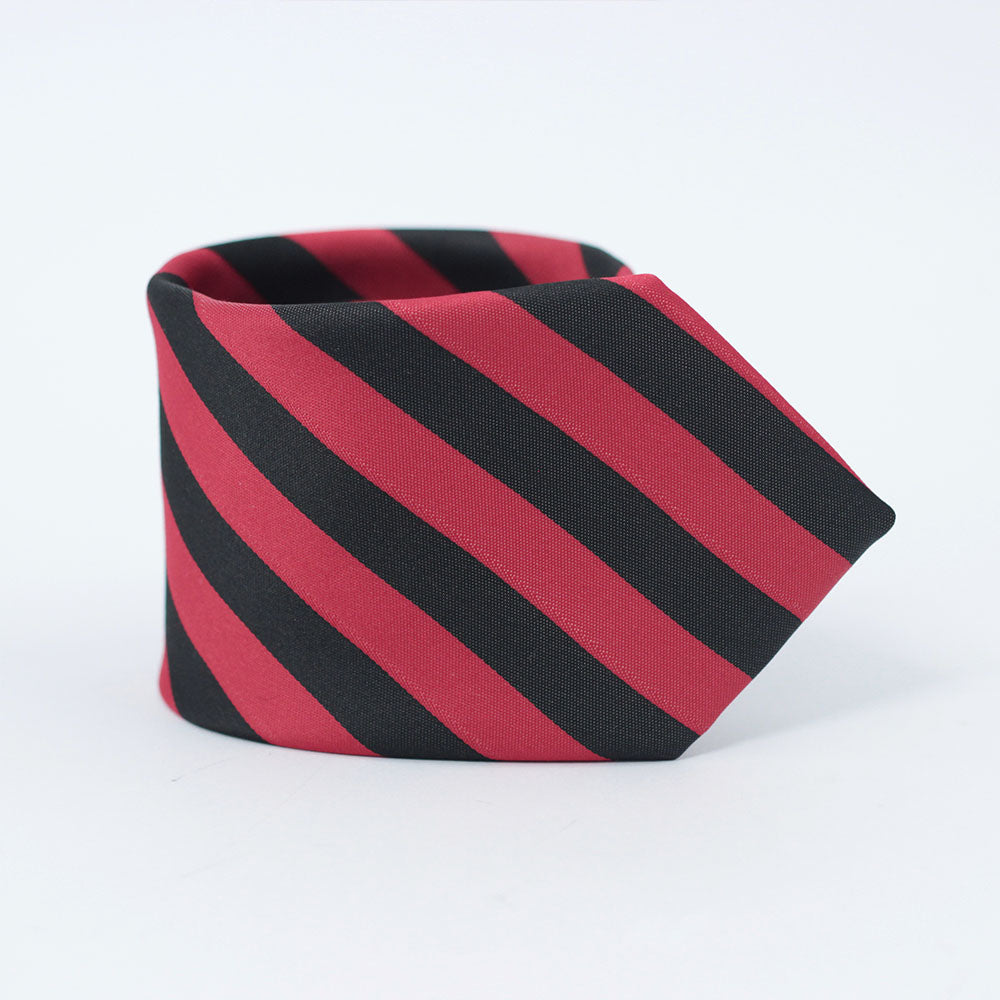 THE BLACK & RED STRIPED TIE