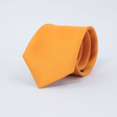 TANGERINE ORANGE WOVEN TIE