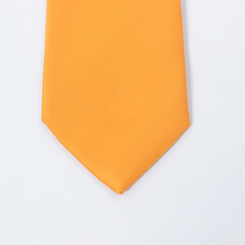 TANGERINE ORANGE WOVEN TIE