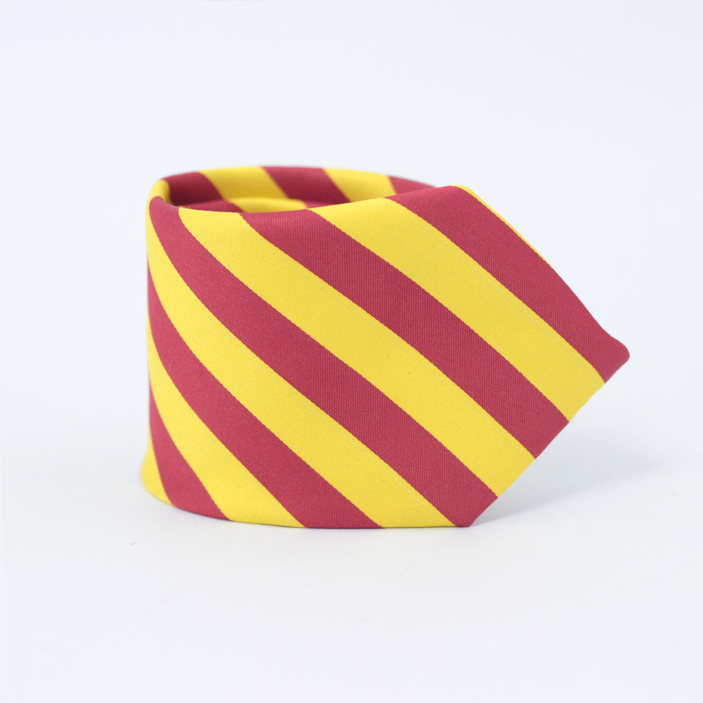 THE YELLOW & RED STRIPED TIE SET