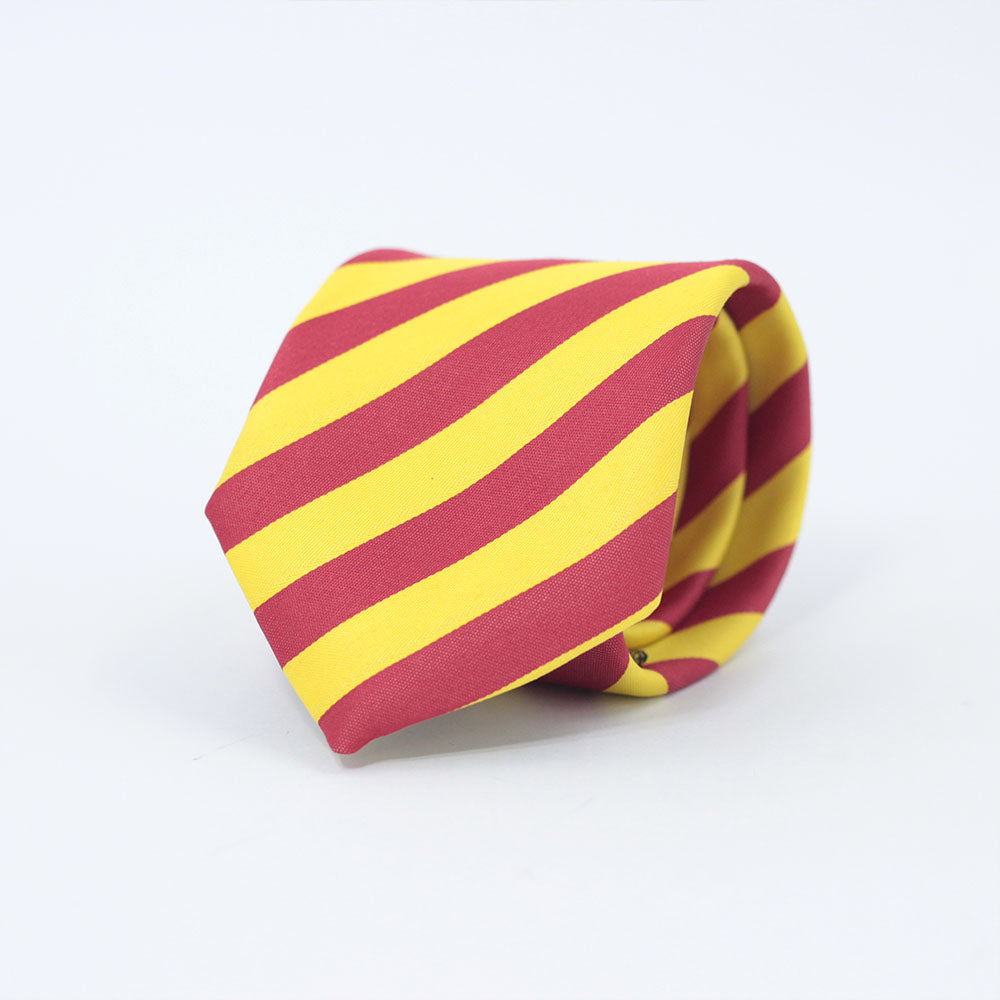 THE YELLOW & RED STRIPED TIE