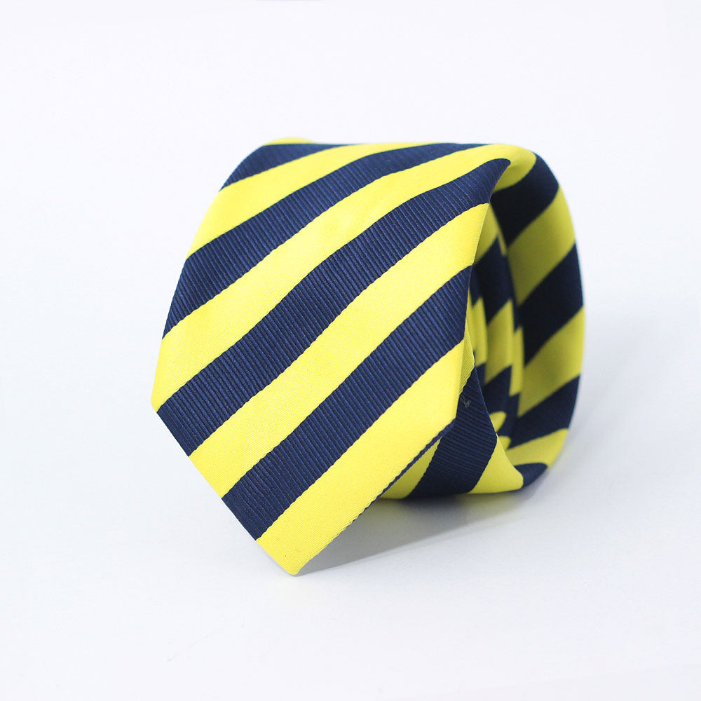 THE YELLOW & BLUE STRIPED TIE