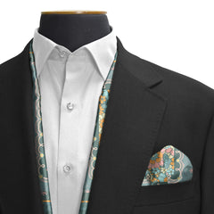 Blush Botanica Dual-Sided Scarf and Pocket Squares Set