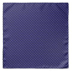 NAVY VALOUR ANCHOR SILK POCKET SQUARE