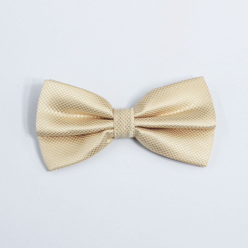 CHAMPAGNE TEXTURED BOW TIE