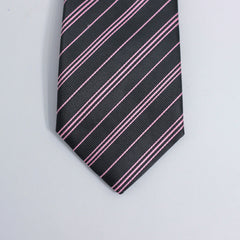 THE BLACK & PINK PIN STRIPED TIE