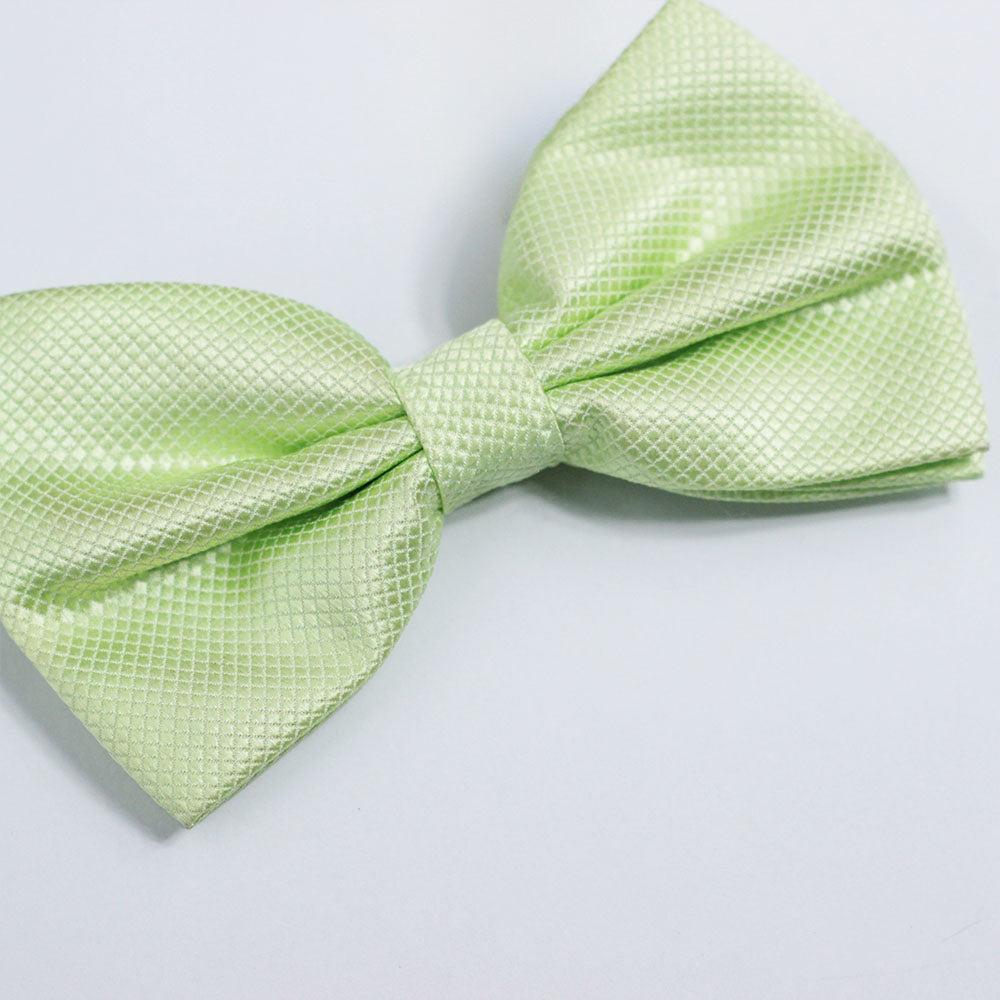 LIME GREEN TEXTURED BOW TIE