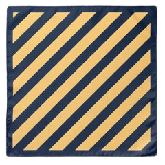 CLASSIC GOLD AND OXFORD BLUE TIE AND POCKET SQUARE SET
