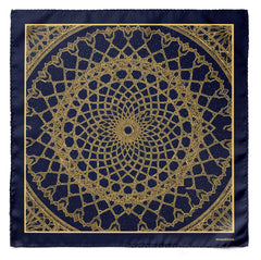 Ottoman Mandala – Dual-Sided Cravat & Pocket Squares Set
