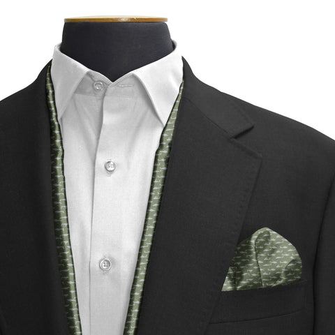 WINGS OF COURAGE AIR FORCE SCARF & POCKET SQUARE SET