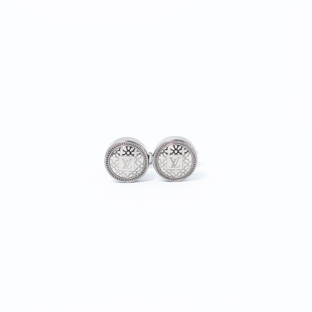 LUXURY BLOSSOM ROUND CUFFLINKS